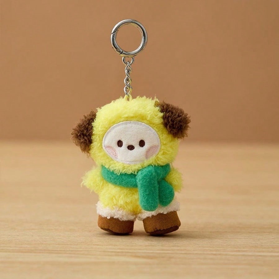 LINE FRIENDS BT21 Kpop Anime and Cartoon-themed Friends Winter Mini Scarves Snow Boots Plush Dolls Handbags and Durable Keychains
