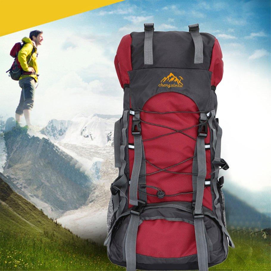 Cheap 60L Large Capacity Outdoor Mountaineering Backpack Internal Frame