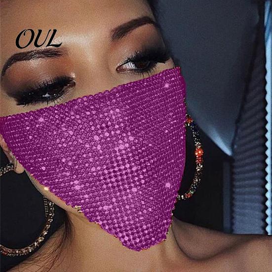 Sexy Nachtclub Requisiten Funkelnde Strass Gesichtsmaske, Glitzer Kristall Maskerade Bling Halb Exquisite Metallkunst Masken Abdeckungen für Damen Halloween