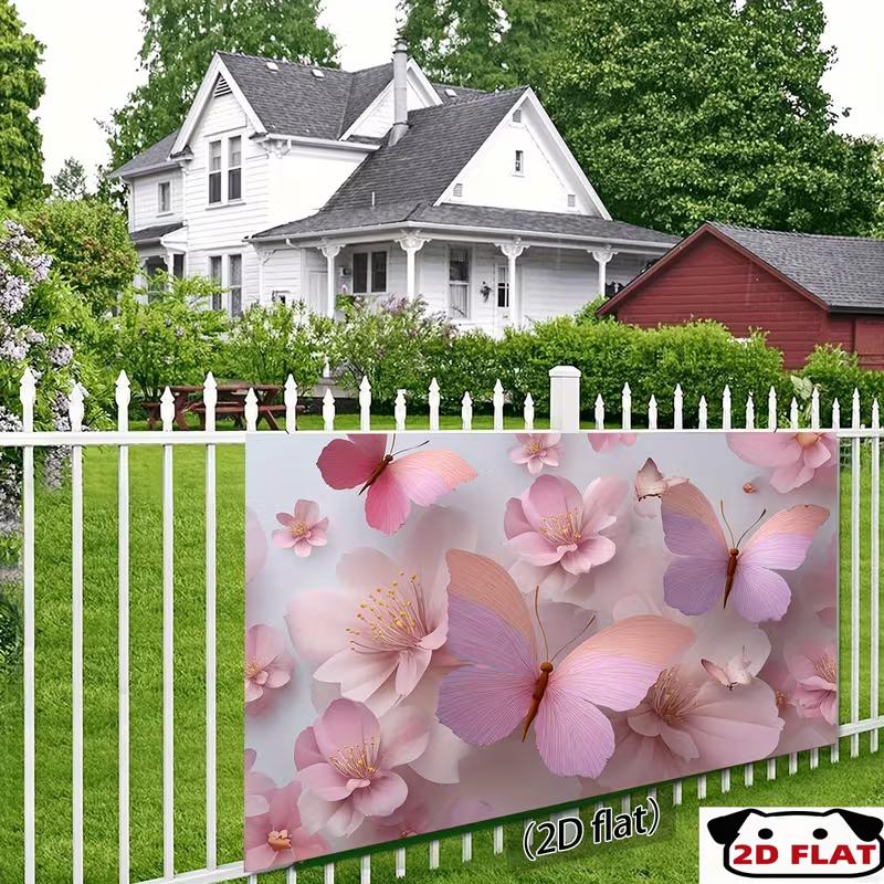 

2D Enchanted Pink Cherry Blossom Butterfly Backdrop Magical Photography Prop 47.2x31.5inch/120*80cm