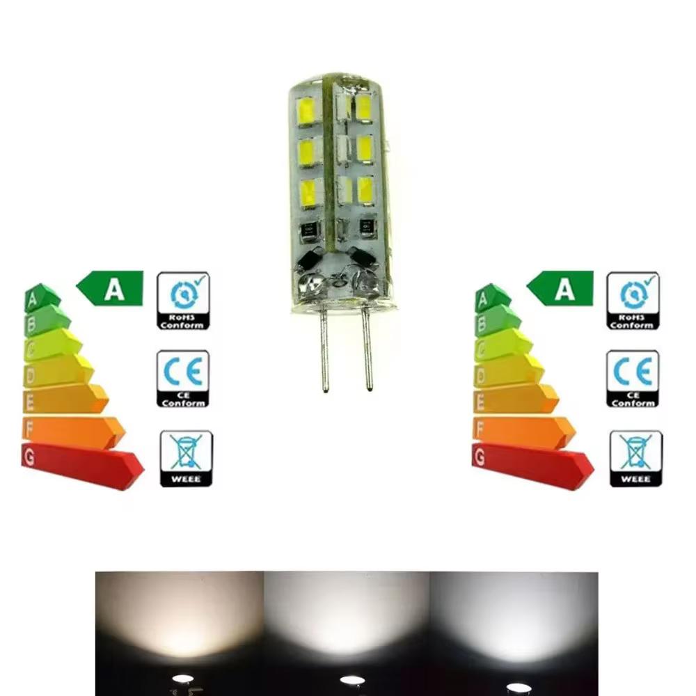 10Pcs/Lot G4 3W 24LEDs LED Corn Light 3014 SMD Replace Halogen Lamp Bulb 12V 110V 220V Cold Warm White Lighting