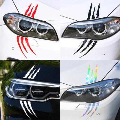 1Pc Motorcycle Ghost Claw Scratch Decorative Stickers Car Reflective Monster Scratch Stickers Waterproof Decorative Stickers