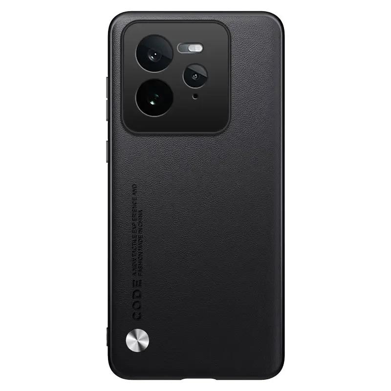 Luxuriöse Silikon-Lederhülle für Realme GT 7 GT 7T Kameraschutzhülle Mode Stoßfeste Stoßstange für Realme GT7 Pro 7Pro