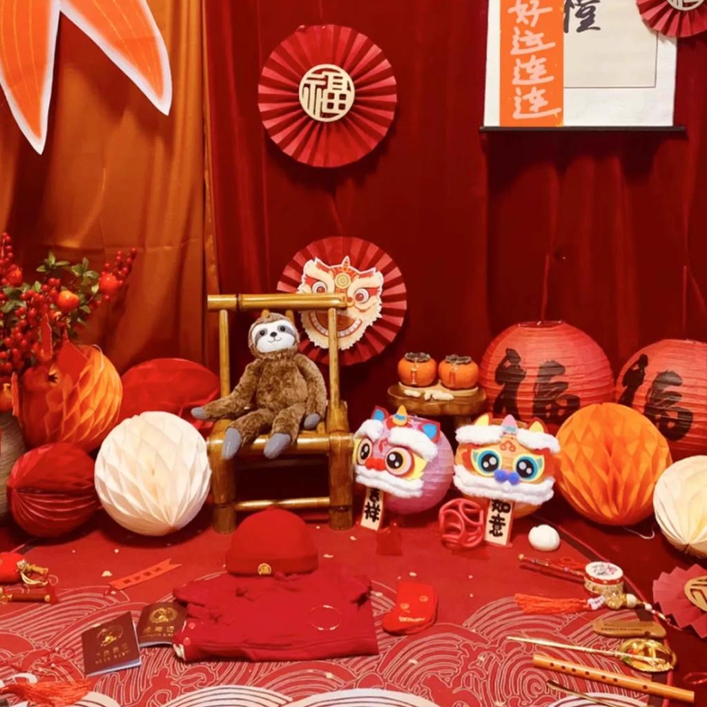 Paper Honeycomb Ball Honeycomb Paper Flower Lantern, Birthday Party Proposal Wedding Shop Opening Honeycomb Ball Column Decoration