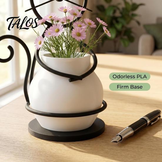Cat Shaped Pen Holder Flower Pot Holder, Multifunctional Desktop Vase Organizer for Mini Small Plants, Minimalist Stand with Pots, Home Decor