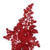 Cutout Lace Fabric Applique 3D Rhinestone Wedding Dress Accessories  Fabric Applique