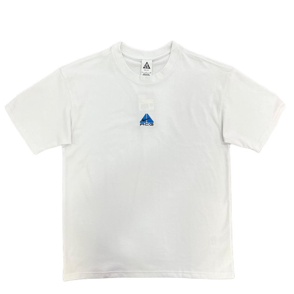 Nike ACG Embroidered Letter Print Casual Straight-Cut Short Sleeve T-Shirt Men Tops Summit-White DQ1816-122