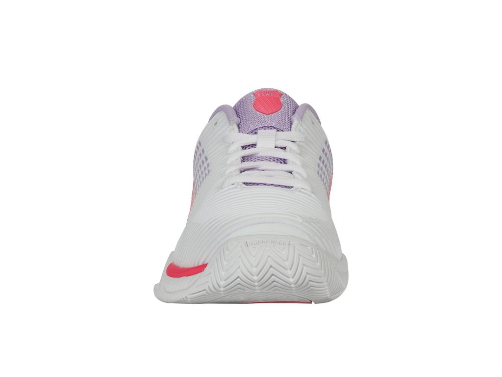 Dunlop Hypercort Express 2 Tennis Size KS96613182WP K-SWISS Women's Shoes, All-Court Model, 25SS, White/Purple, 25.0cm,