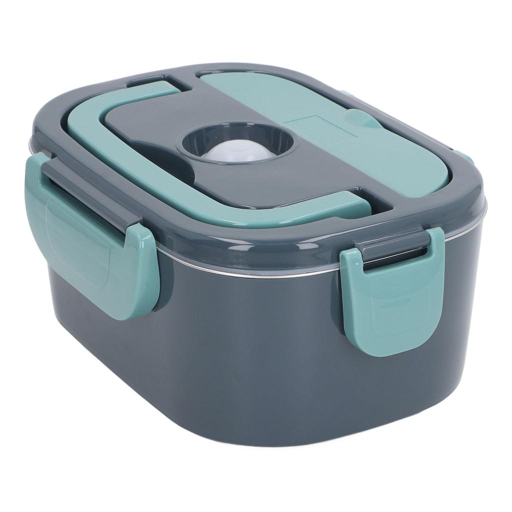 Electric Lunch Box Stainless Steel Constant Temperature 1.5L with Spoon Fork Insulation Bag Heated