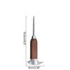 Ice Pick - Stainless Steel Ice Crusher with Wood Handle, Japanese Style Ice Chipper Ideal for Bars and Home