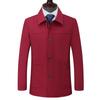 Men's Middle-aged and Elderly Lapel Clothing Autumn Middle-aged Men's Gusset Loose Wedding Coat