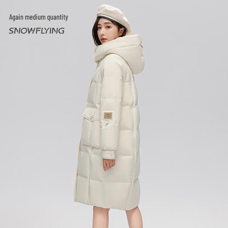 SNOWFLYING Women's Mid-Length Thickened Down Coat