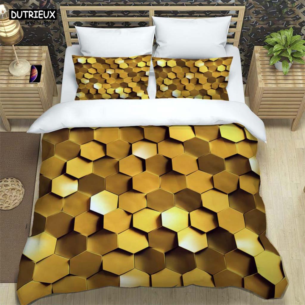 3D Modern Abstract Geometric Minimalist Printed Bedding Queen Bedding Set King Size Bedding Set Soft And Comfortable