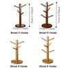 Tree Shape Coffee Mug Holder Space Saving 4/6 Hooks Mug Hanging Display Rack Multi-functional Hanging Display