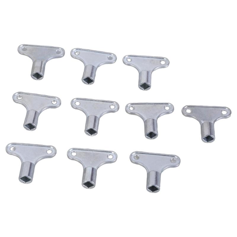 

Set of 10 Sturdy Radiators Vent Key Craft from Zinc Alloy Portable for Easy Operations and Reduced Noise Level 1
