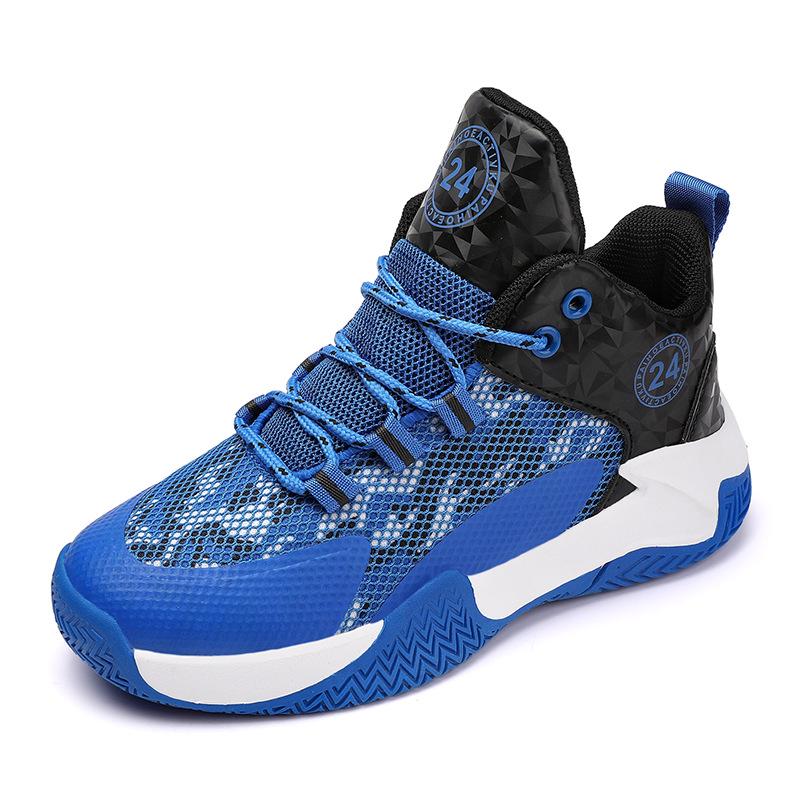 High-Top Men's Basketball Sneakers 2025: New Youth Style, Thick-Soled, Non-Slip, Shock-Absorbing.