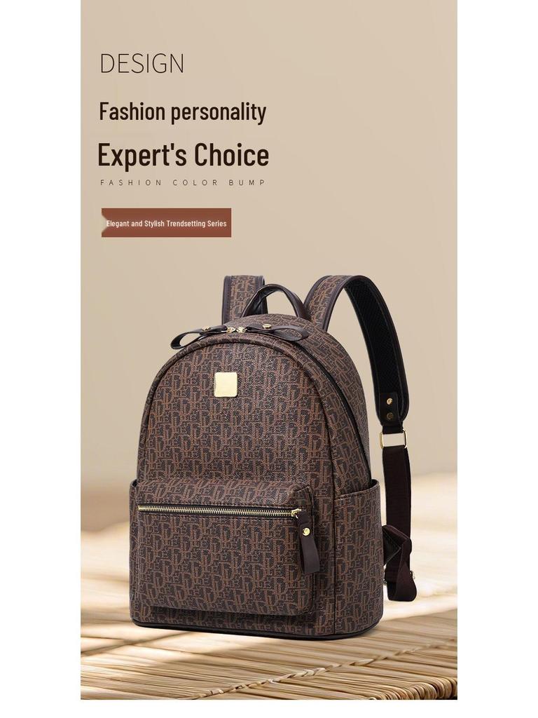 2025 Women's Mori Style Retro Fashion Letter Backpack