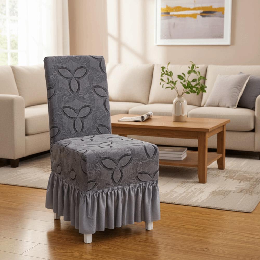 Elastic Dinning Chair Protective Case Full Wrap Chair Skirt Dinning Table