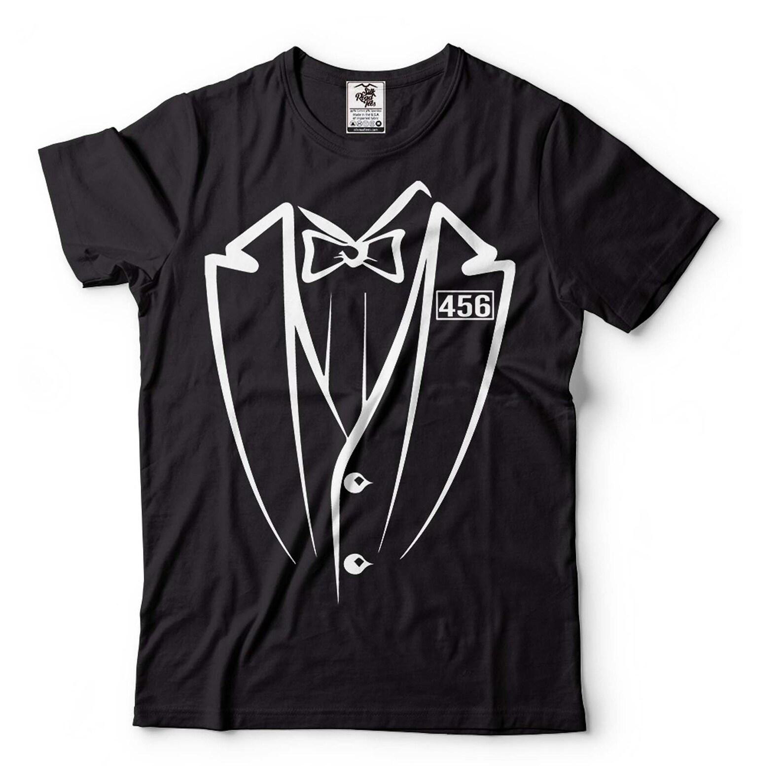 Mens Tuxedo T-Shirt: Funny Halloween Costume Tee XL