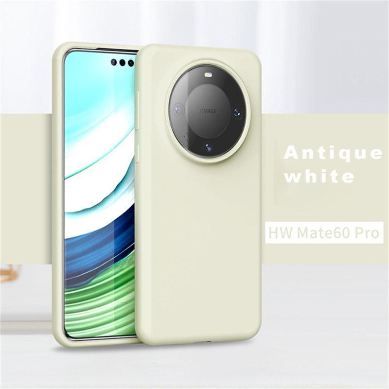 For Huawei Mate 60 Solid Color Case TPU Original Liquid Silicone Phone for Huawei Mate 60Pro 60 Pro Cover Anti-knock Accessories