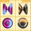 WATIEOBOO Yoyo Set Metal Yoyo and P02 Yoyo and for and Complete Kit 2-Piece (R8 Two-Color Yoyo) Dual-Mode (Reactive Non-Reactive) Kids, Beginners,