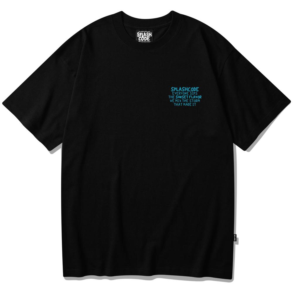 Seupeullaesikodeu Black Short Sleeve T-Shirt - Sunset Brew