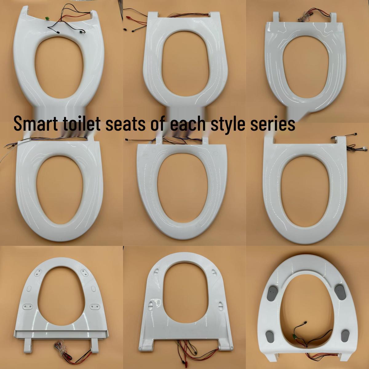 Smart Universal Heating Bidet Toilet Seat Cover with Sensor White