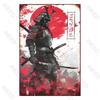 Japanese Samurai Vintage Metal Plate Living Room Decoration Painting Metal Wall Art Plaque Retro Tin Sign Bar Pub Home Decor