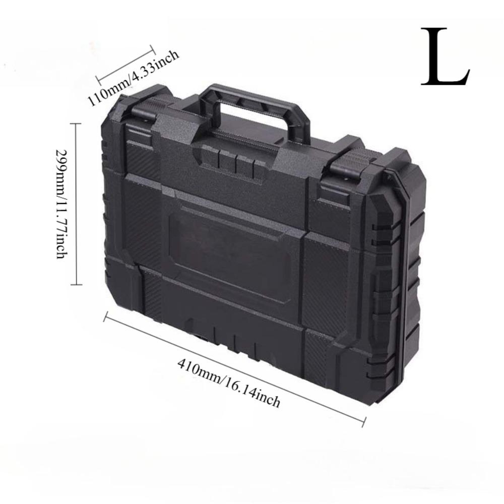 Multi-Functional Plastic Storage Case - Toolbox for Power Tools, Hardware, AC Drills & Car Electronics Instrument Organization