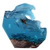 Desktop Sea Wave Decoration Delicate Resin Lamp Night Light for Bedroom Office Birthday Anniversary