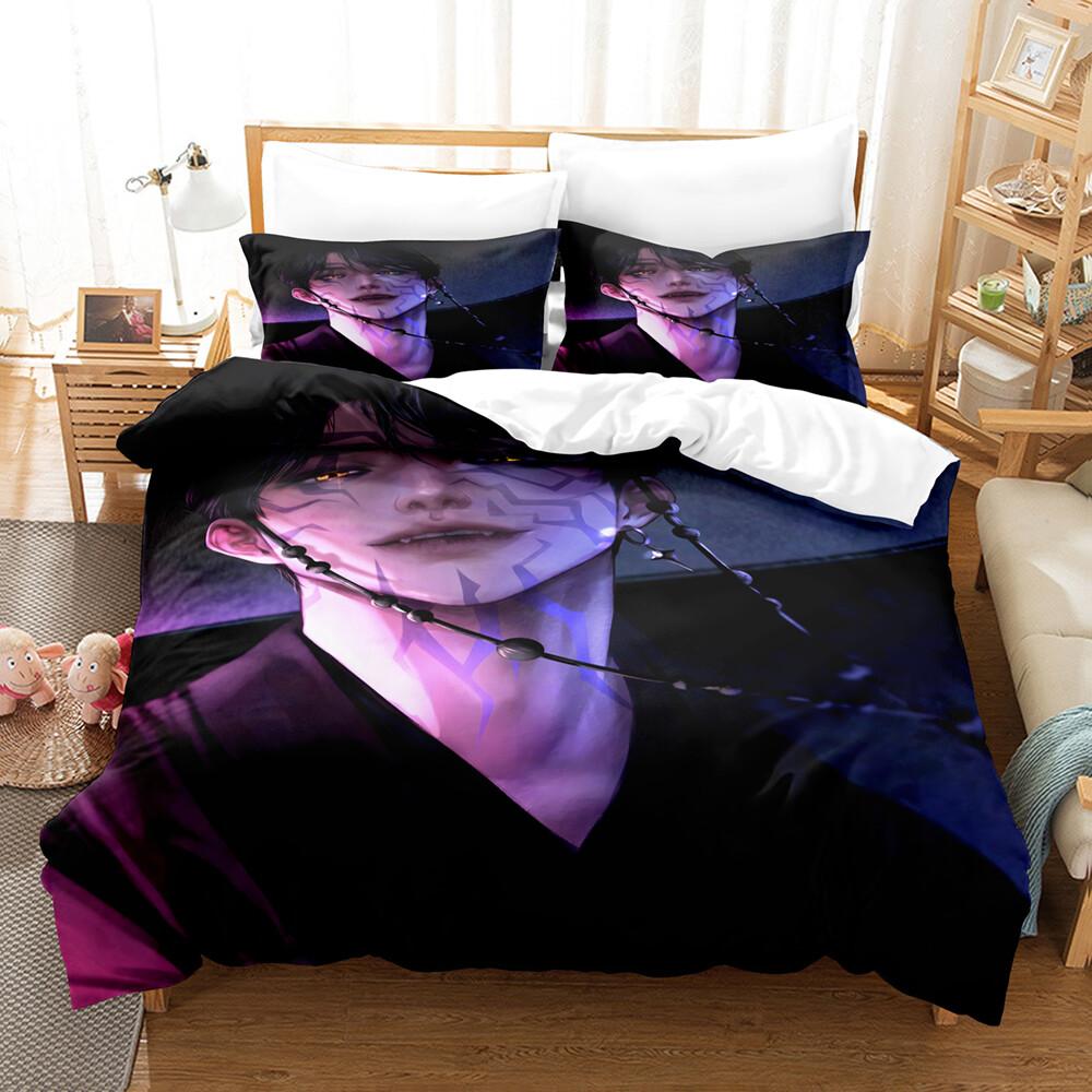 3pcs Kpop Demon Hunters Theme Duvet Cover Set EU Single Size Bedding Sets Quilt Cover Duvet Cover for Kids & Adults K Pop