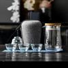 Double-Layer Transparent Glass Gong Dao Bei Tea Cup - Portable Heat-Insulating Kung Fu Tea Set