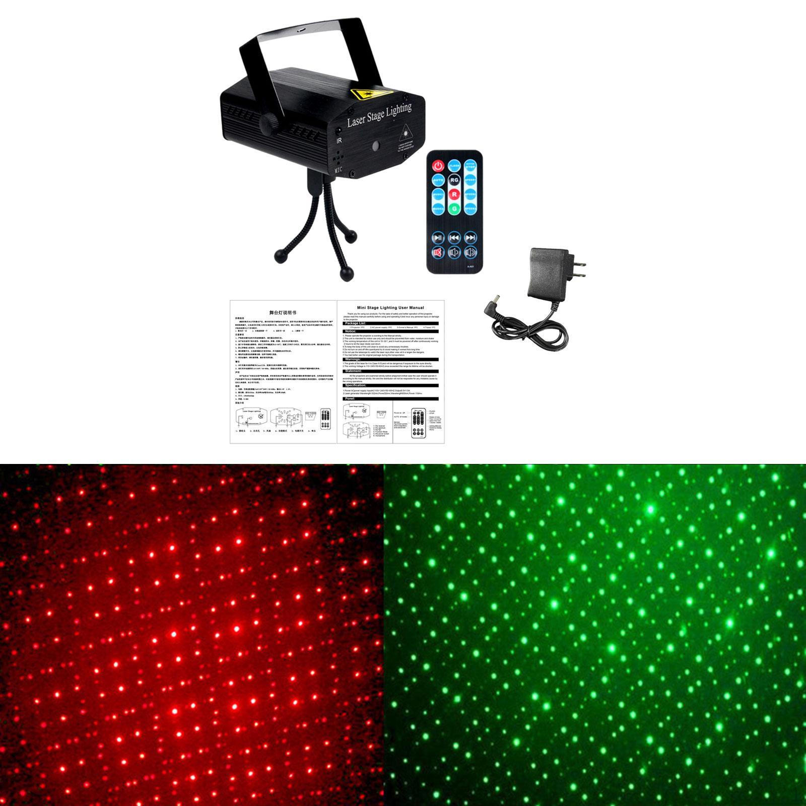 

Ефект сценічного світла з дистанційним переносним пультом для вечірок у готелях та танцях чорний