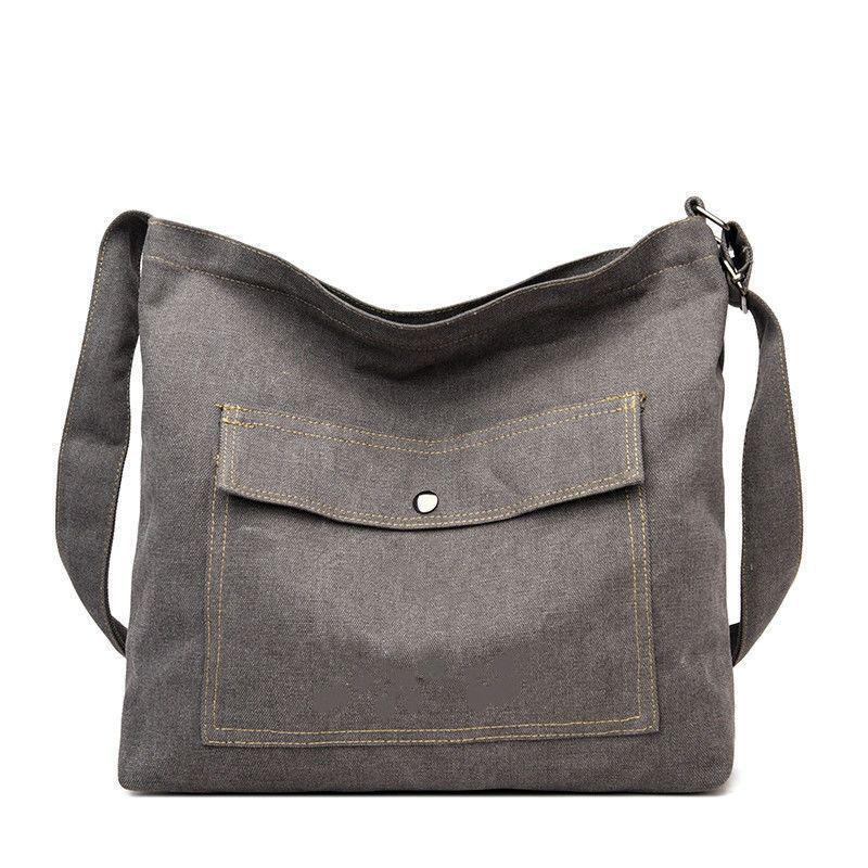 2025 Einseitige Umhängetasche aus Canvas: Unisex Studenten- und Tutorentasche