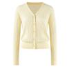 Women's Ribbed V-Neck Knit Cardigan