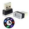 Mini USB Light LED Modeling Car Ambient Light Neon Interior Light Car Jewelry (7 kinds of light colors)