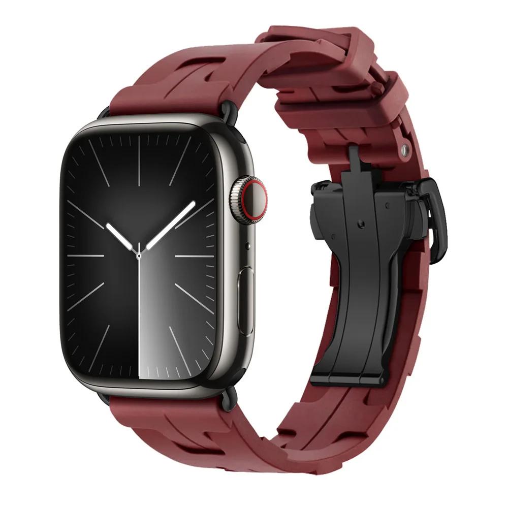 

З логотипом Kilim Одинарний силіконовий ремінець для Apple Watch 46 мм 42 мм Ремінець для iWatch 11 10 9 8 Ultra3 49 мм 45 мм 38 мм Ремінець для годинника 42mm 44mm 45mm 49mm&No Logo