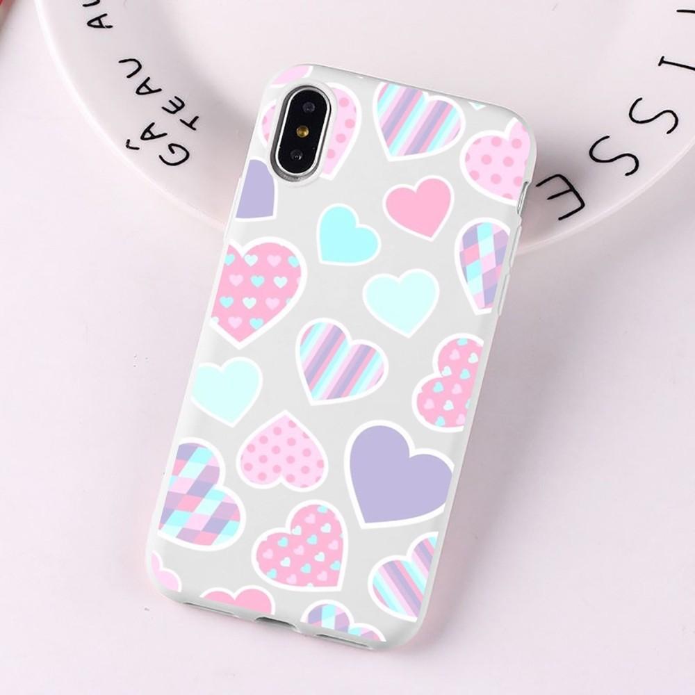 

Коврик для мыши в форме сердца-любовь для iPhone 14 11 12 13 Mini Pro Xs Max 8 7 6 6S Plus X XR Прочный чехол конфетного цвета iphone 13 mini