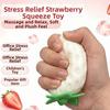UV Light Color Changing Color Changing Strawberry Pinch Le Strawberry Fruit Squeeze Toy  Gift