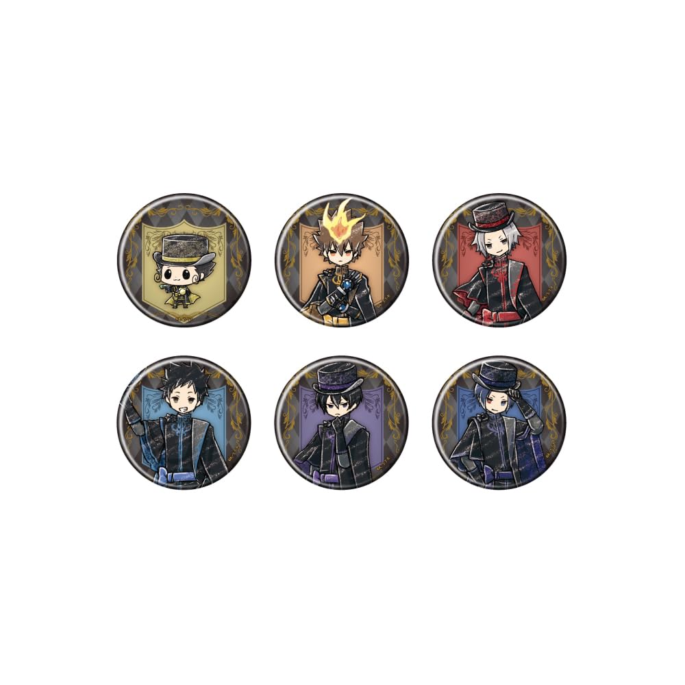 

Katekyo Hitman 63 Gothic Art Can Badge Complete Set of Reborn! ver. [Graff Illustration] (Box 6)