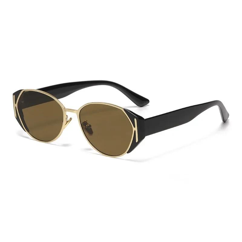 Unisex New Fashion Retro Cat Eye Sunglasses Luxury Metal Frame Sunglasses Outdoor UV400 Driving Travel Eye Protection Eyewear