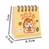 2026 Mini Desktop Paper Calendar Chinese Style Agenda Organizer  Home Office Supplies
