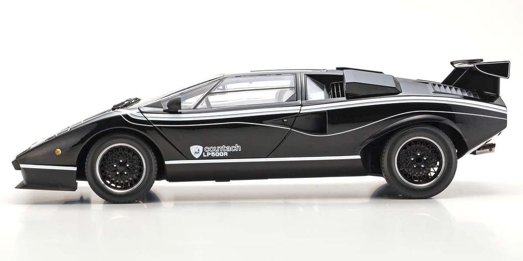 Kyosho Lamborghini Countach LP500R Original Negru Produs Finit KS08617BK 1/12