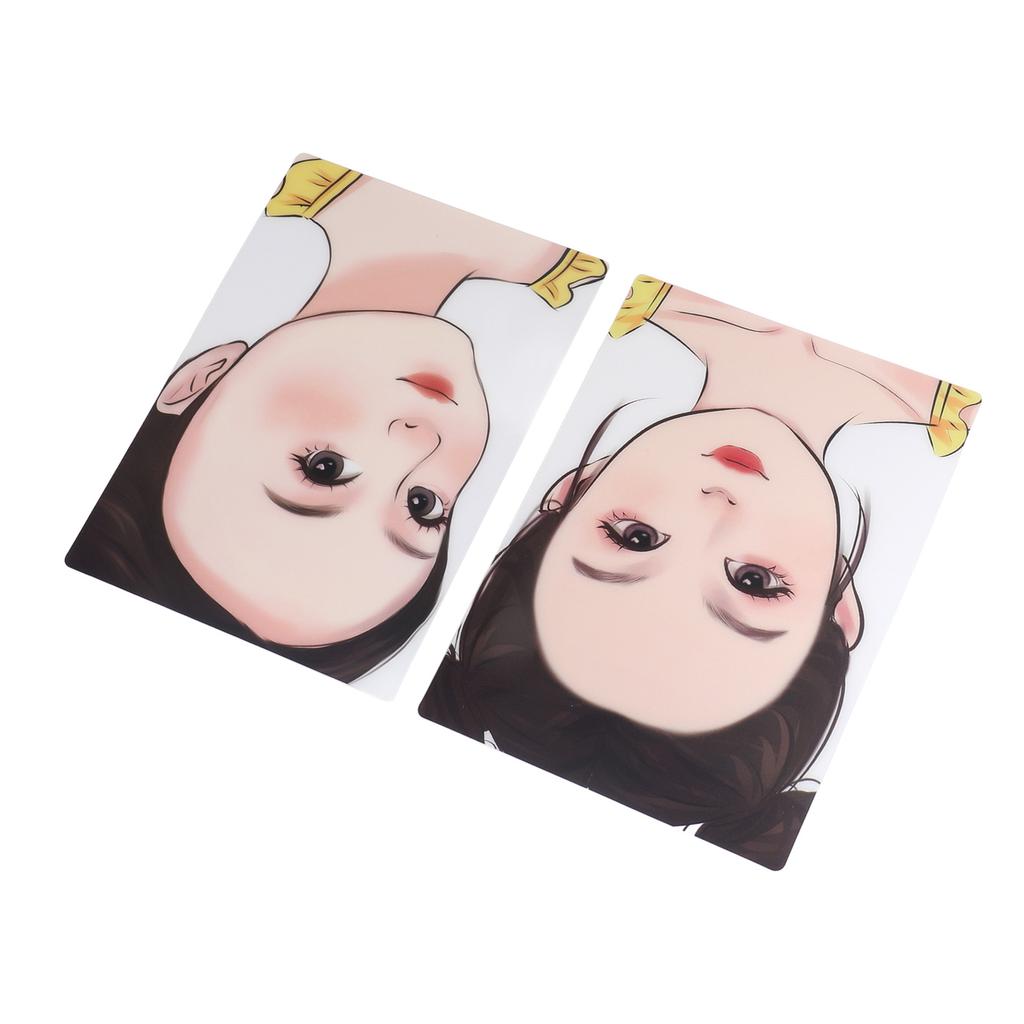 2pcs Child Face Painting Practice Boards Reusable Washable Painting Exercise Template Makeup Painting Tool