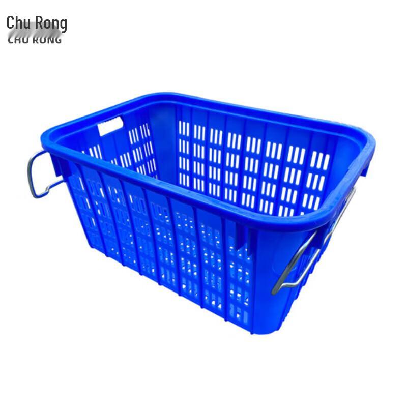 Heavy-Duty Rectangular Plastic Storage Crate