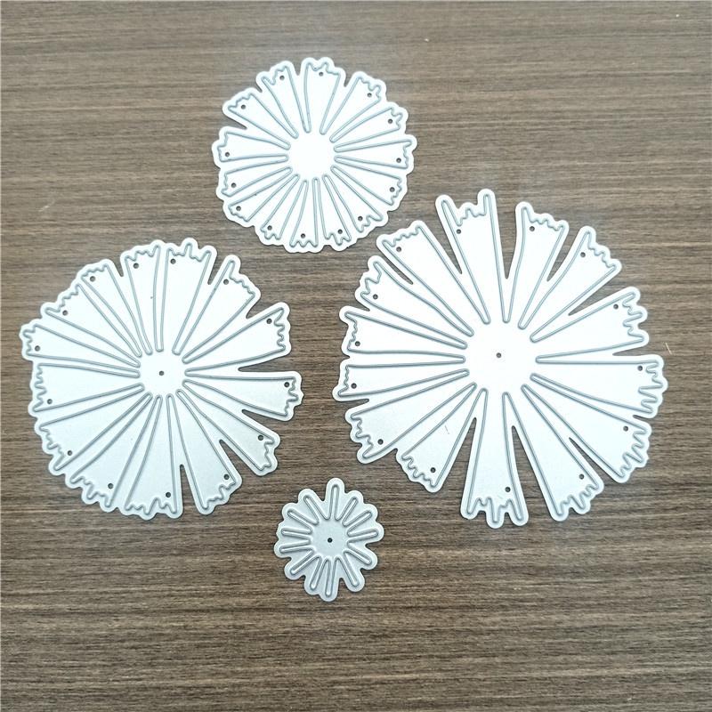 

Flower Petal Metal Cutting Dies Stencil for DIY Scrapbooking Photo Album Embossing Paper Cards Crafts Diecuts dies серебряный