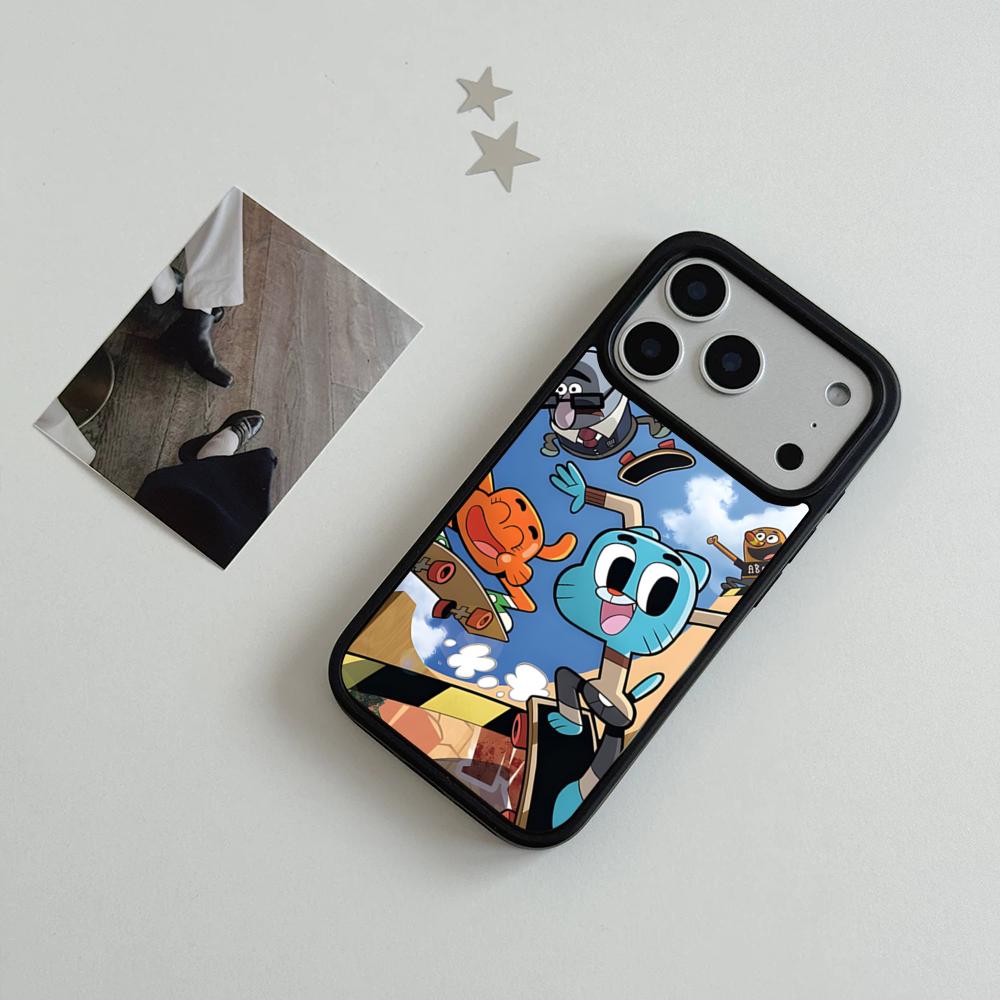 A-Amazing W-World Gumball Phone Case For IPhone 17 Air 16 15 14 Plus 13 12 11 Pro Max Dual Tone Hard PC Fashion Protective Cove
