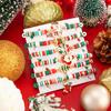 Ingemark Set da 6 Pezzi Albero di Natale Babbo Natale Stivali Braccialetto Moda Carino Braccialetti in Argilla Polimerica Gioielli per Feste di Capodanno