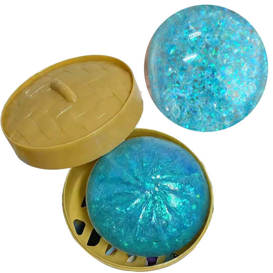 6 stili Squishy a forma di Raviolo Arcobaleno Gigante Morbido Giocattolo Sensoriale da Spremere Sollievo Ansia Fidget Sfera Antistress per ADHD Autismo
