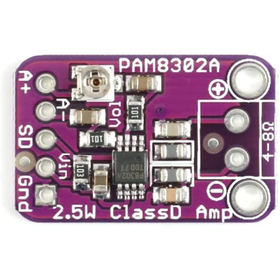 5Pcs PAM8302 Single Channel Audio Amplifier Module Board D 2.5W MP4 Audio Power Amplifier Board Amp MP3 PAM8302 Module
